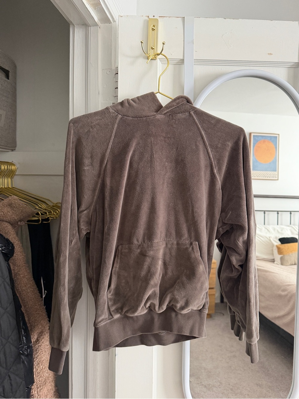 Chocolate Velour Essentials Fear of God Hoodie